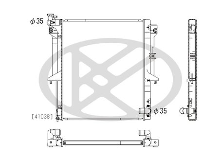 RADIATOR RACIRE MOTOR KOYORAD PL032311 - Compatibil cu MITSUBISHI
