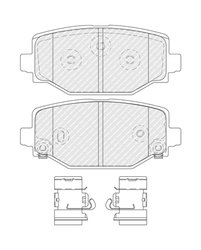 SET PLACUTE FRANA FERODO FDB5574 - Compatibil cu JEEP