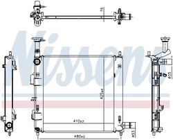 RADIATOR RACIRE MOTOR NISSENS 607198 - Compatibil cu KIA