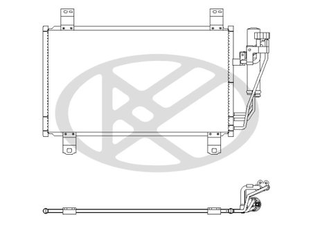 RADIATOR CLIMATIZARE KOYORAD CD060936 - Compatibil cu MAZDA