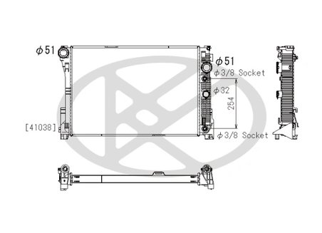 Radiator racire motor KOYORAD PL412485