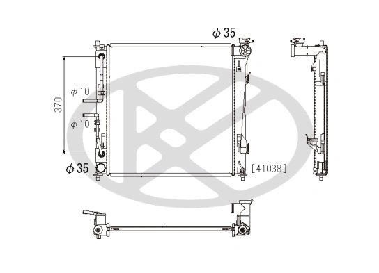 Radiator racire motor KOYORAD PL812565