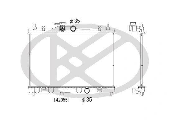 Radiator racire motor KOYORAD PL021939