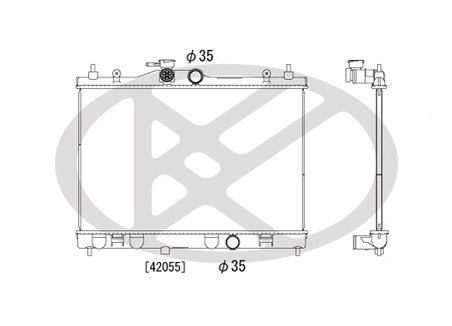Radiator racire motor KOYORAD PL021939