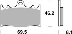 SET PLACUTE FRANA BREMBO 07KA1306 - Piesa auto compatibila cu mai multe marci