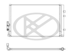 RADIATOR CLIMATIZARE KOYORAD CD421004 - Piesa auto compatibila cu mai multe marci