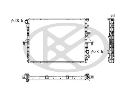 RADIATOR RACIRE MOTOR KOYORAD PL452406 - Compatibil cu AUDI, PORSCHE, VW