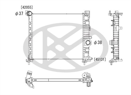 Radiator racire motor KOYORAD PL462795