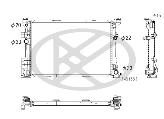 Radiator racire motor KOYORAD PL413012