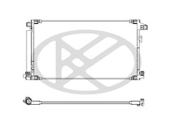 RADIATOR CLIMATIZARE KOYORAD CD011039 - Compatibil cu LEXUS, SUZUKI, TOYOTA