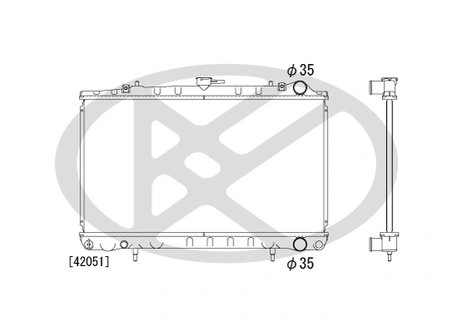 RADIATOR RACIRE MOTOR KOYORAD PL020172 - Compatibil cu NISSAN