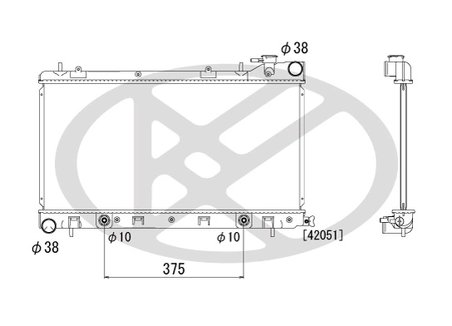RADIATOR RACIRE MOTOR KOYORAD PL091164 - Compatibil cu SUBARU