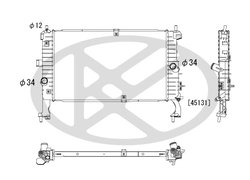 RADIATOR RACIRE MOTOR KOYORAD PL462547 - Piesa auto compatibila cu mai multe marci