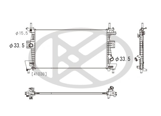 RADIATOR RACIRE MOTOR KOYORAD PL322656R - Compatibil cu FORD