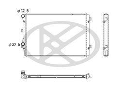 RADIATOR RACIRE MOTOR KOYORAD PL452940 - Compatibil cu AUDI, SEAT, SKODA, VW