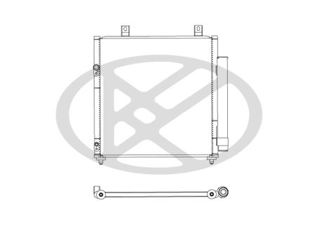 RADIATOR CLIMATIZARE KOYORAD CD030753M - Compatibil cu MITSUBISHI