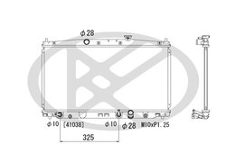 RADIATOR RACIRE MOTOR KOYORAD PL082271 - Compatibil cu HONDA