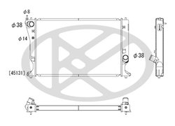 Radiator racire motor KOYORAD PL012118