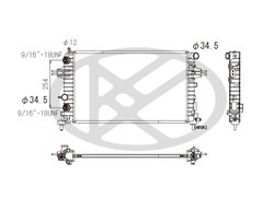 RADIATOR RACIRE MOTOR KOYORAD PL462619 - Compatibil cu OPEL, VAUXHALL