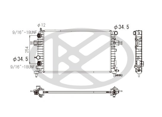 Radiator racire motor KOYORAD PL462619