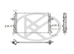 Radiator racire motor KOYORAD PL462620