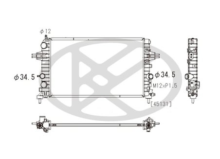 RADIATOR RACIRE MOTOR KOYORAD PL462620 - Compatibil cu OPEL, VAUXHALL