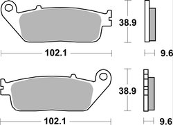 Set placute frana Brembo 07HO4108
