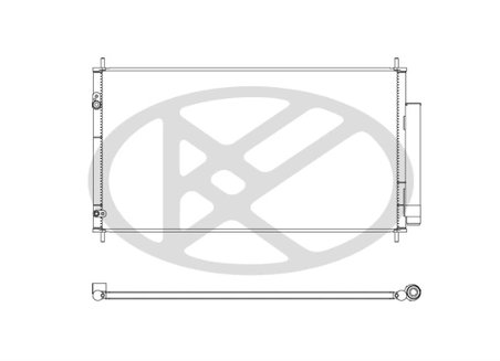 RADIATOR CLIMATIZARE KOYORAD CD080762M - Compatibil cu HONDA