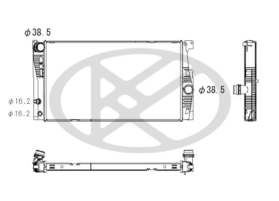 Radiator racire motor KOYORAD PL422956