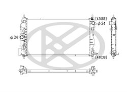 RADIATOR RACIRE MOTOR KOYORAD PL312714 - Compatibil cu CHEVROLET, OPEL, VAUXHALL