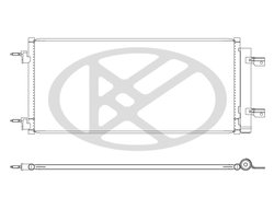 RADIATOR CLIMATIZARE KOYORAD CD461282 - Compatibil cu OPEL, VAUXHALL