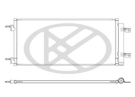 RADIATOR CLIMATIZARE KOYORAD CD461282 - Compatibil cu OPEL, VAUXHALL