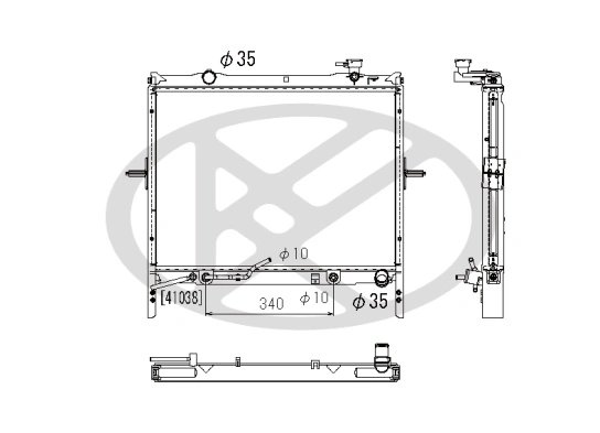 Radiator racire motor KOYORAD PL822593