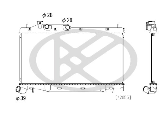 RADIATOR RACIRE MOTOR KOYORAD PL093063 - Compatibil cu SUBARU