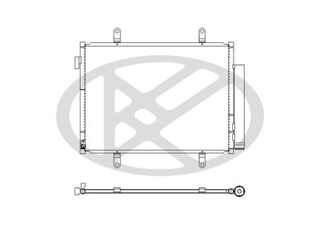 RADIATOR CLIMATIZARE KOYORAD CD101187 - Piesa auto compatibila cu mai multe marci