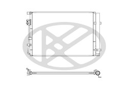 RADIATOR CLIMATIZARE KOYORAD CD821297M - Piesa auto compatibila cu mai multe marci