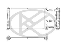 RADIATOR RACIRE MOTOR KOYORAD PL332040 - Compatibil cu CHRYSLER