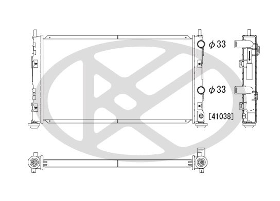 RADIATOR RACIRE MOTOR KOYORAD PL332040 - Compatibil cu CHRYSLER