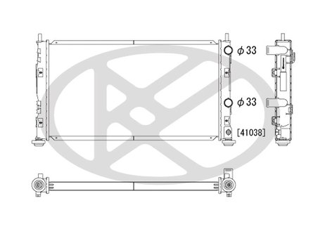 RADIATOR RACIRE MOTOR KOYORAD PL332040 - Compatibil cu CHRYSLER
