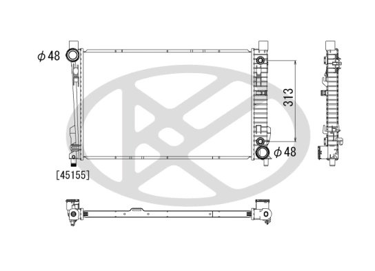 Radiator racire motor KOYORAD PL412919R