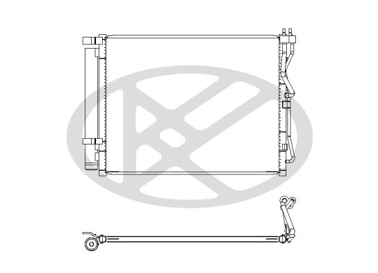 RADIATOR CLIMATIZARE KOYORAD CD821328 - Piesa auto compatibila cu mai multe marci