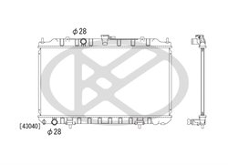 RADIATOR RACIRE MOTOR KOYORAD PL021487 - Compatibil cu NISSAN