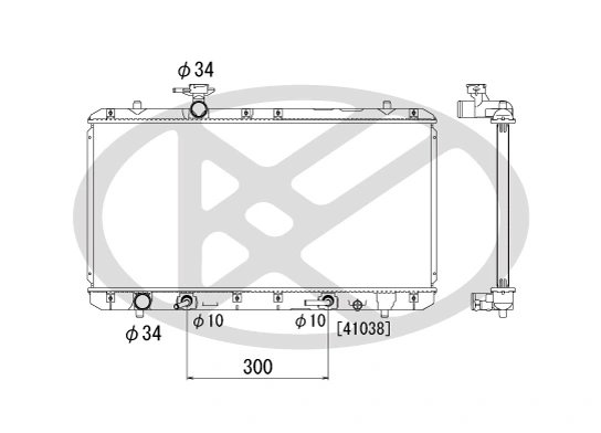 RADIATOR RACIRE MOTOR KOYORAD PL101342 - Compatibil cu SUZUKI