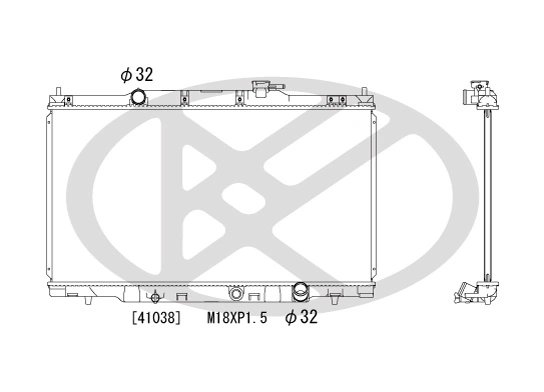 RADIATOR RACIRE MOTOR KOYORAD PL081258 - Compatibil cu HONDA