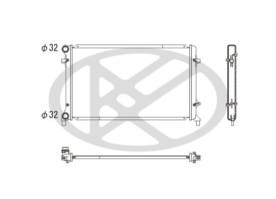RADIATOR RACIRE MOTOR KOYORAD PL452658 - Compatibil cu AUDI, SEAT, SKODA, VW