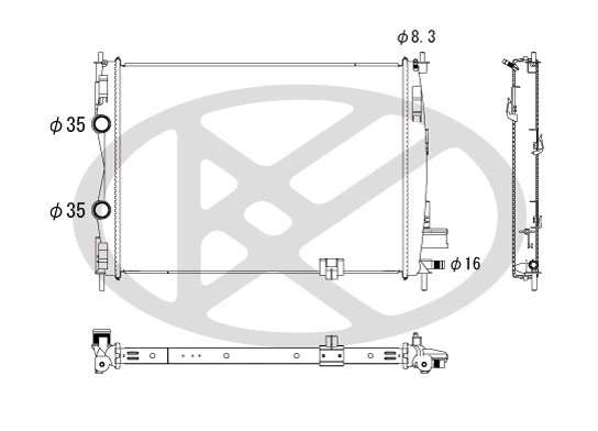 Radiator racire motor KOYORAD PL022176