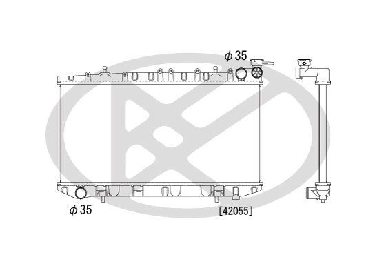 RADIATOR RACIRE MOTOR KOYORAD PL020315 - Compatibil cu NISSAN