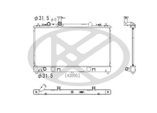 RADIATOR RACIRE MOTOR KOYORAD PL062697 - Compatibil cu MAZDA