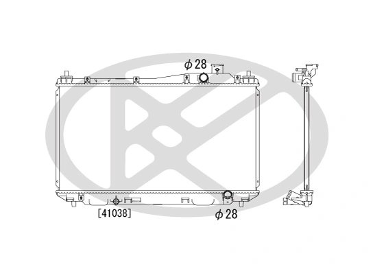 RADIATOR RACIRE MOTOR KOYORAD PL081167 - Compatibil cu HONDA