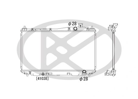 RADIATOR RACIRE MOTOR KOYORAD PL081167 - Compatibil cu HONDA